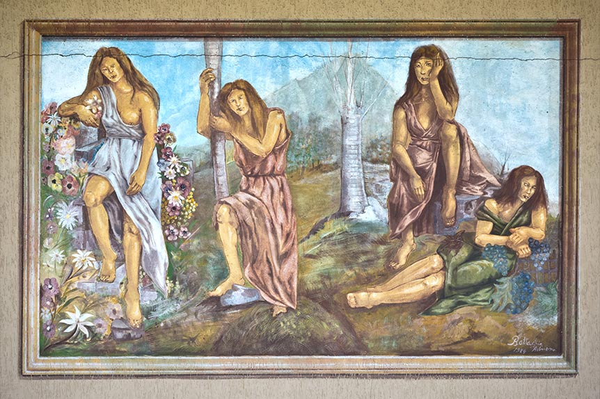 I murales di Dossena, in Valle Brembana, Bergamo 12